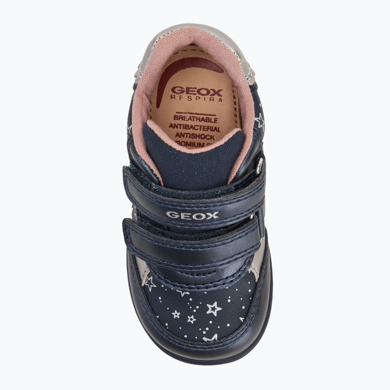 Geox Elthan navy/dark silver children's shoes 5