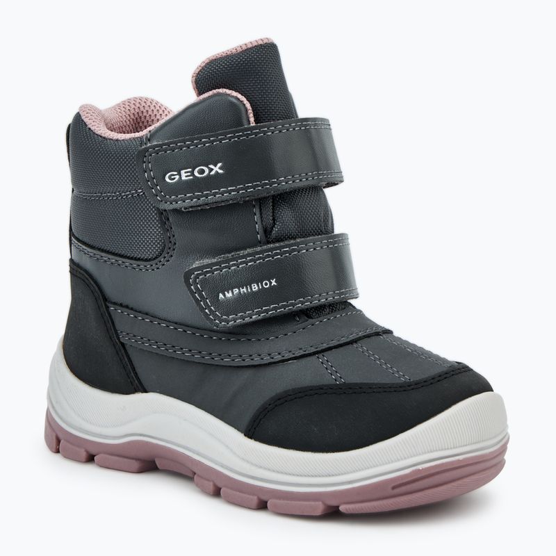 Geox Flantil ABX children's shoes anthracite/dark pink
