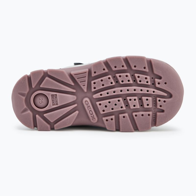 Geox Flantil ABX children's shoes anthracite/dark pink 4