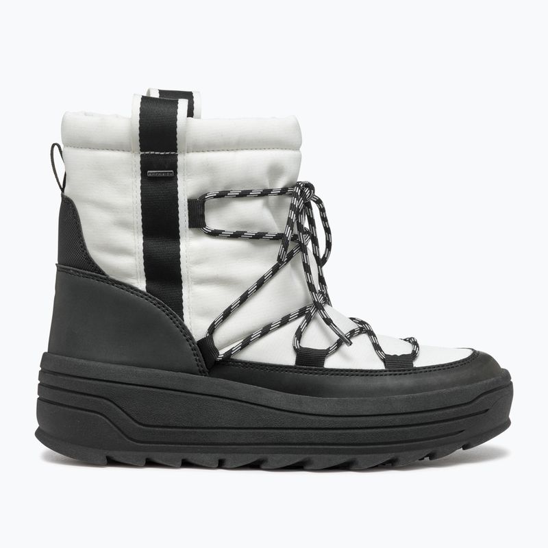 Women's Geox Milleiny ABX snow boots white / black 9