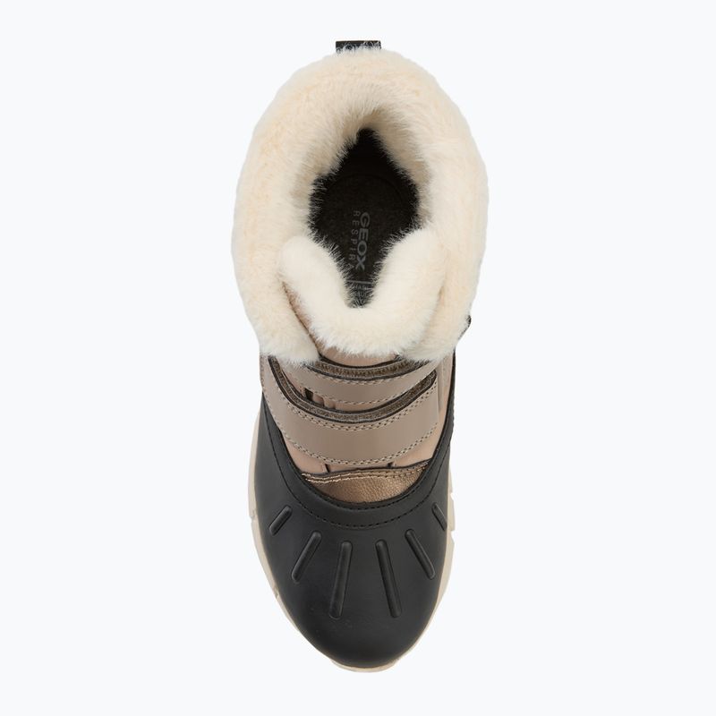 Geox Flexyper ABX dark beige/black junior snow boots 5
