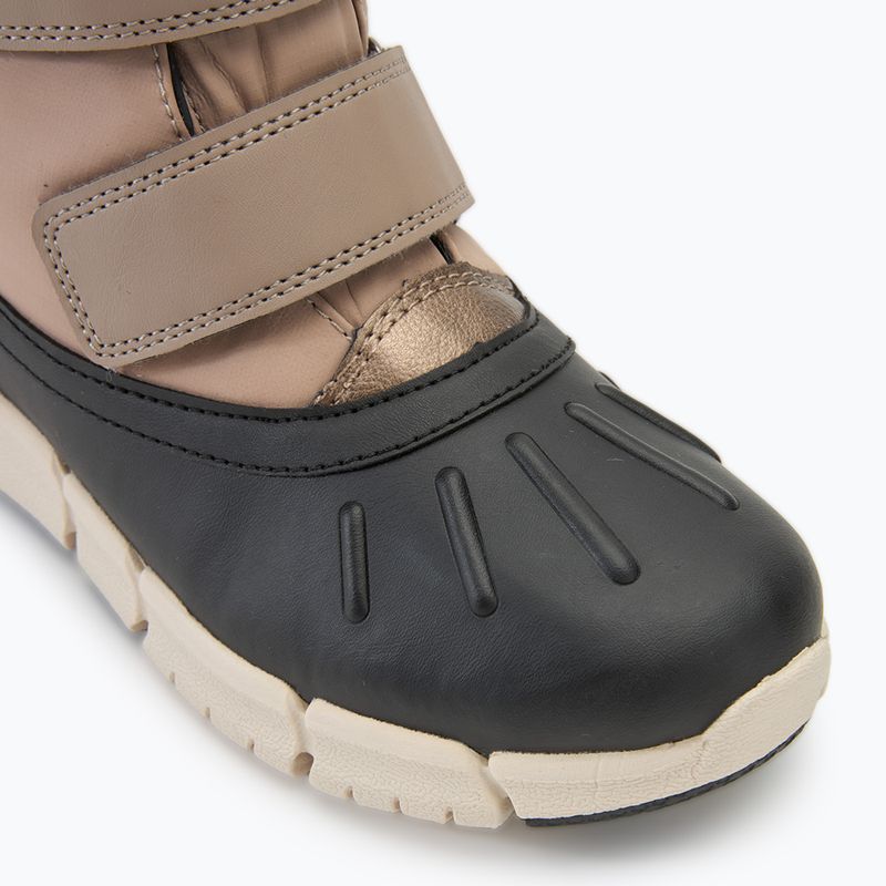 Geox Flexyper ABX dark beige/black junior snow boots 7