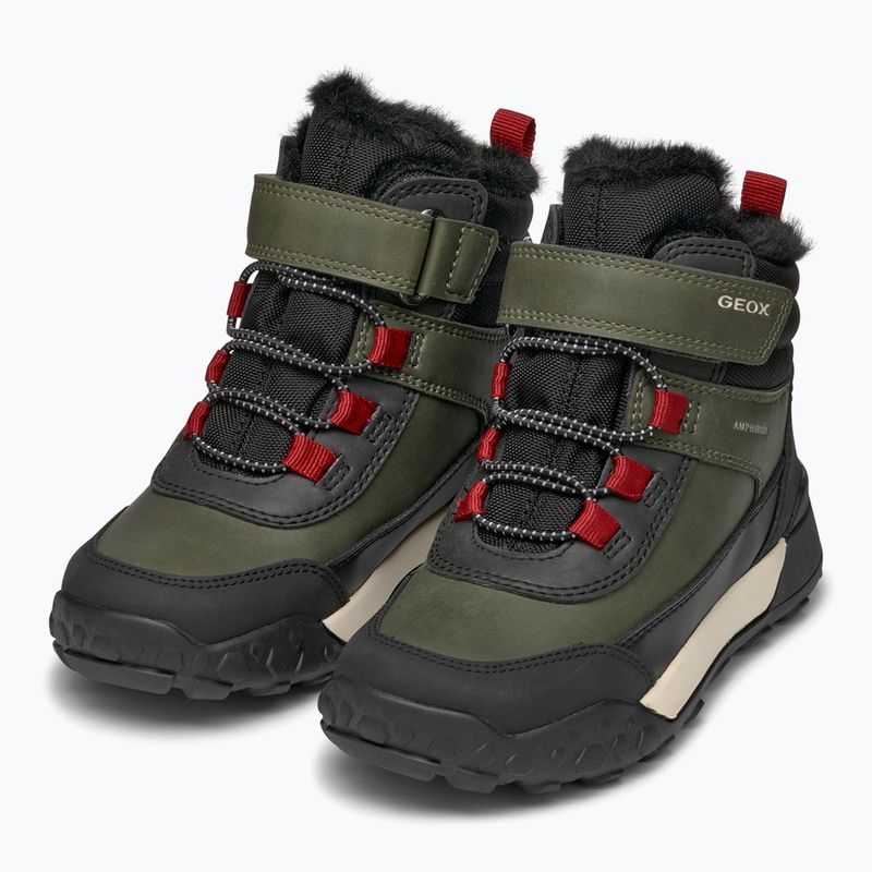 Geox Trekkyup ABX dark green/black junior snow boots 10