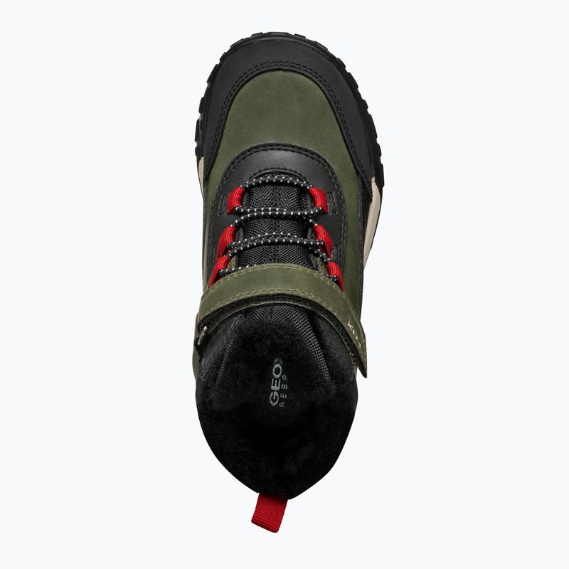 Geox Trekkyup ABX dark green/black junior snow boots 12