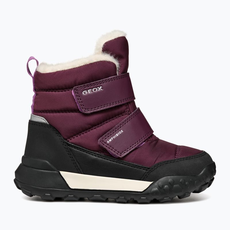 Geox Trekkyup ABX burgundy junior snow boots 9