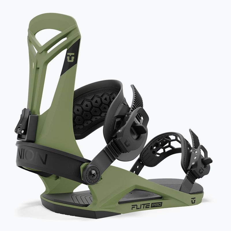 Union Flite Pro men's snowboard bindings olive green 4