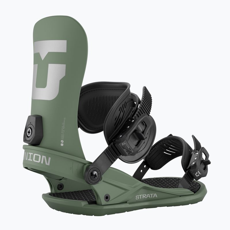 Men's snowboard bindings Union Strata olive green 2