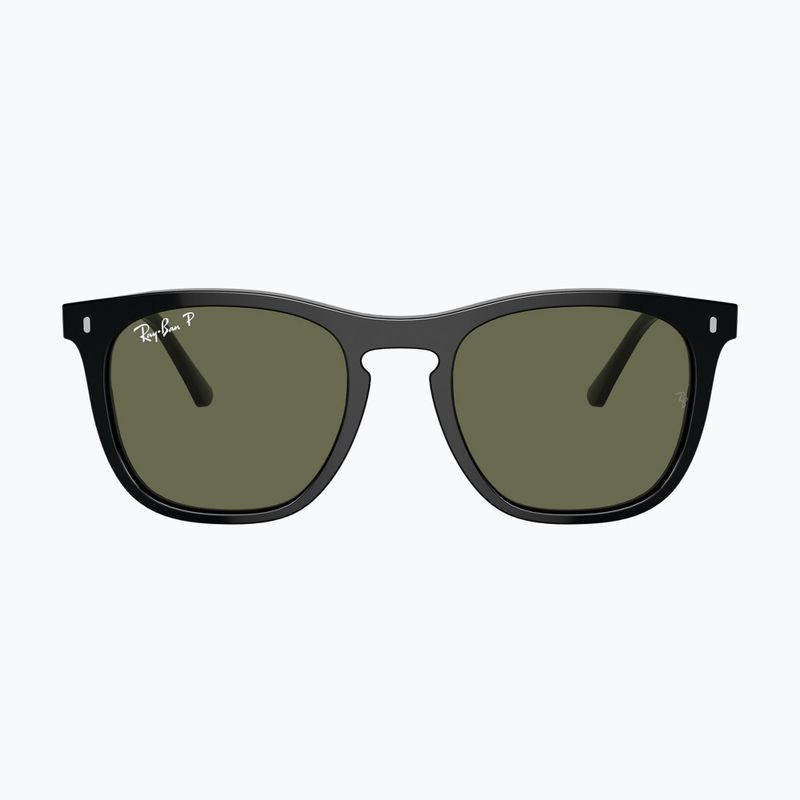 Sunglasses Ray-Ban RB2210 black/green polarized 2