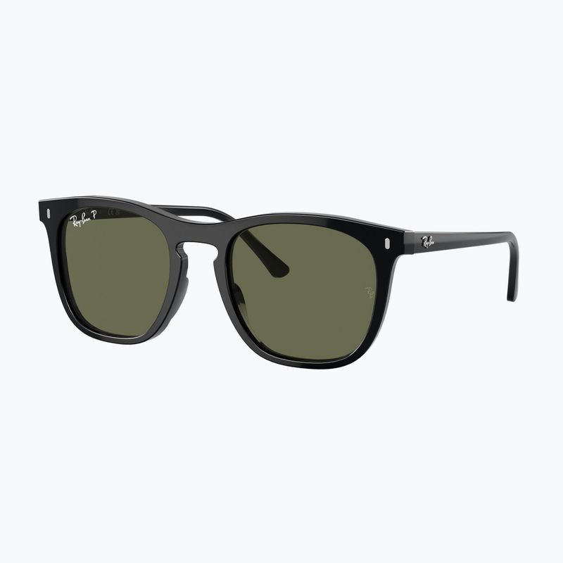 Sunglasses Ray-Ban RB2210 black/green polarized 4