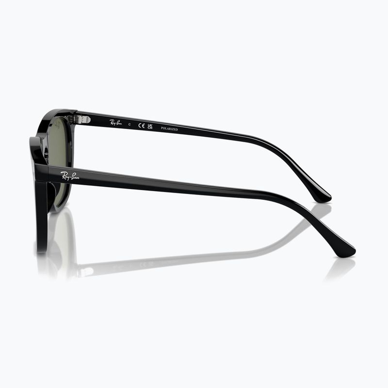 Sunglasses Ray-Ban RB2210 black/green polarized 6