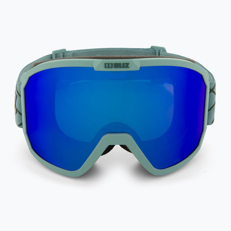 Bliz Rave matt green/brown blue ski goggles 2