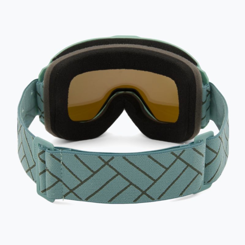 Bliz Rave matt green/brown blue ski goggles 3