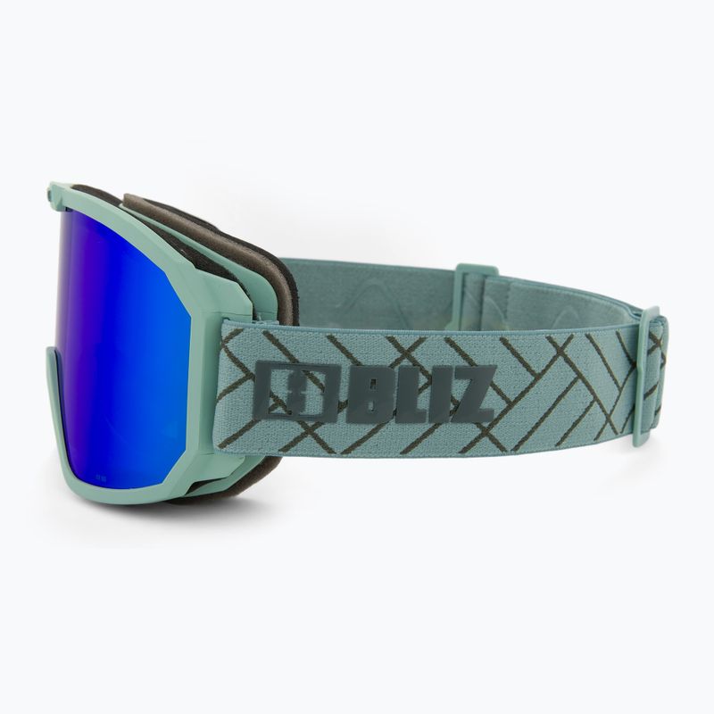 Bliz Rave matt green/brown blue ski goggles 4