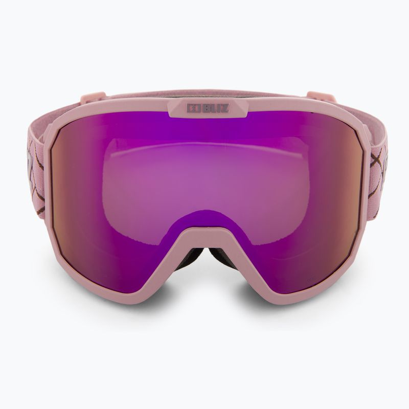 Bliz Rave matt pink/brown pink ski goggles 2