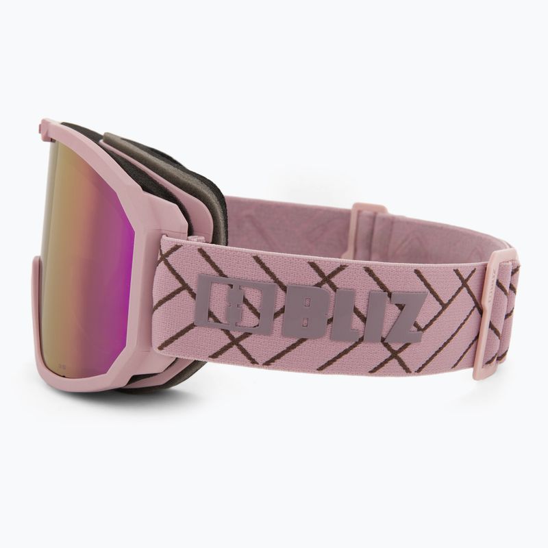 Bliz Rave matt pink/brown pink ski goggles 4