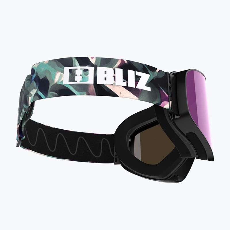 Bliz Flow matte black/brown ice pink ski goggles 5