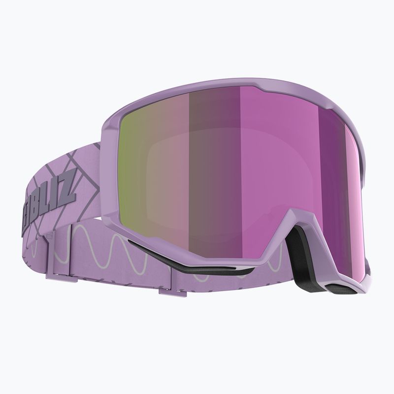 Bliz Spark matte purple/brown purple ski goggles