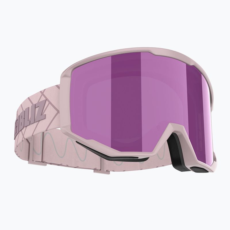 Bliz Spark matte pink/brown pink ski goggles