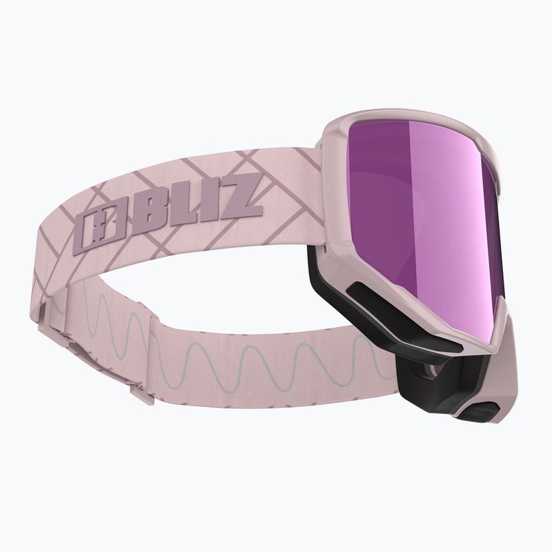 Bliz Spark matte pink/brown pink ski goggles 4