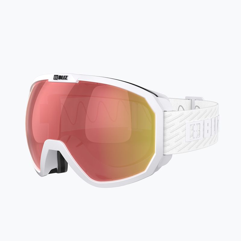 Bliz Charge OTG ski goggles matt white/brown red 3