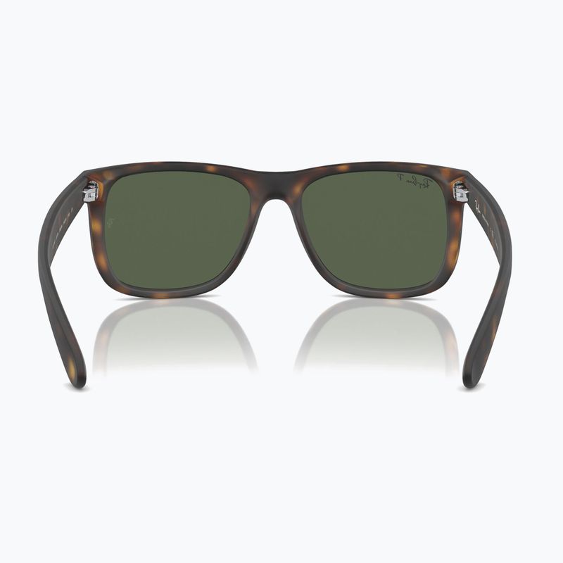 Sunglasses Ray-Ban Justin Classic havana/dark green polarized 5