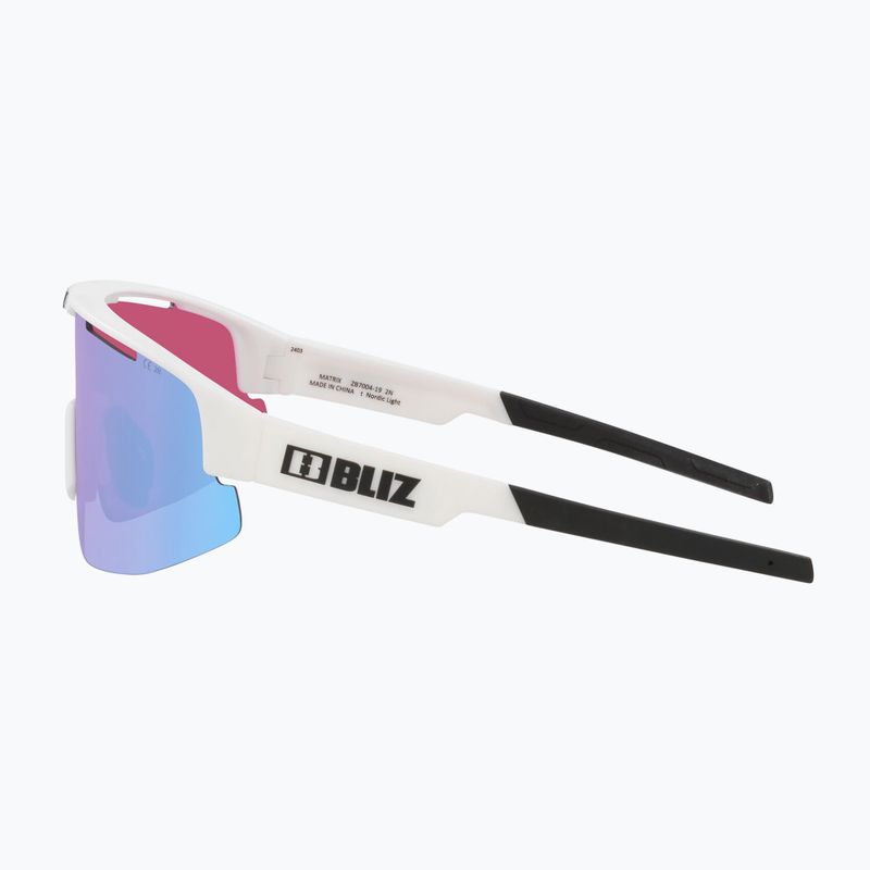 Bliz Matrix Nano Optics Nordic Light matt white/begonia/violet blue multi sunglasses 5