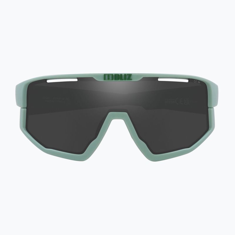 Bliz Fusion matt green/smoke sunglasses in silver mirror 2