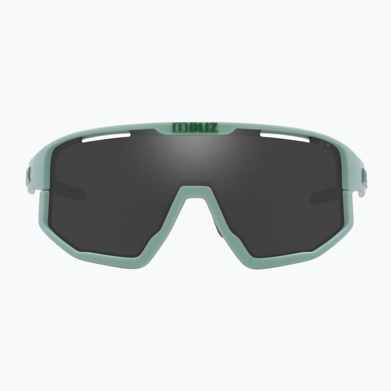 Bliz Fusion matt green/smoke sunglasses in silver mirror 3
