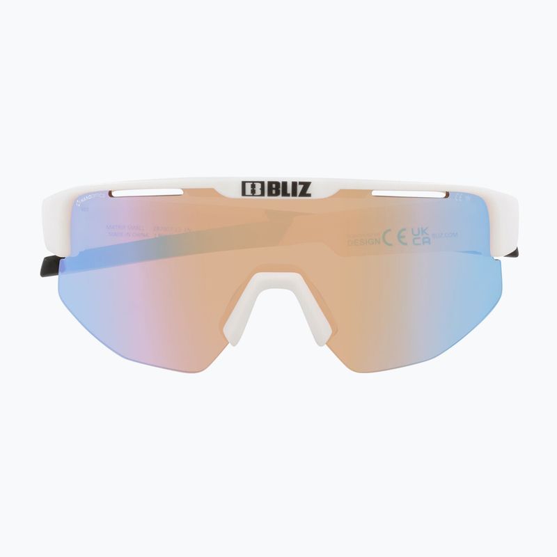 Bliz Matrix Small Nano Optics Nordic Light matt white/coral/orange blue sunglasses 2