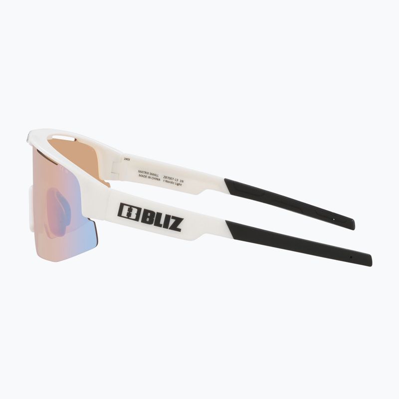 Bliz Matrix Small Nano Optics Nordic Light matt white/coral/orange blue sunglasses 5