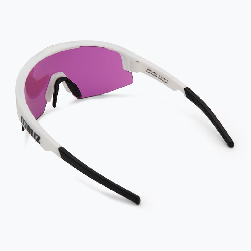 Bliz Matrix Small Nano Optics Nordic Light matt white/begonia/violet blue sunglasses 2