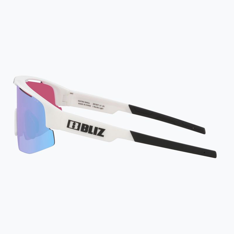 Bliz Matrix Small Nano Optics Nordic Light matt white/begonia/violet blue sunglasses 5