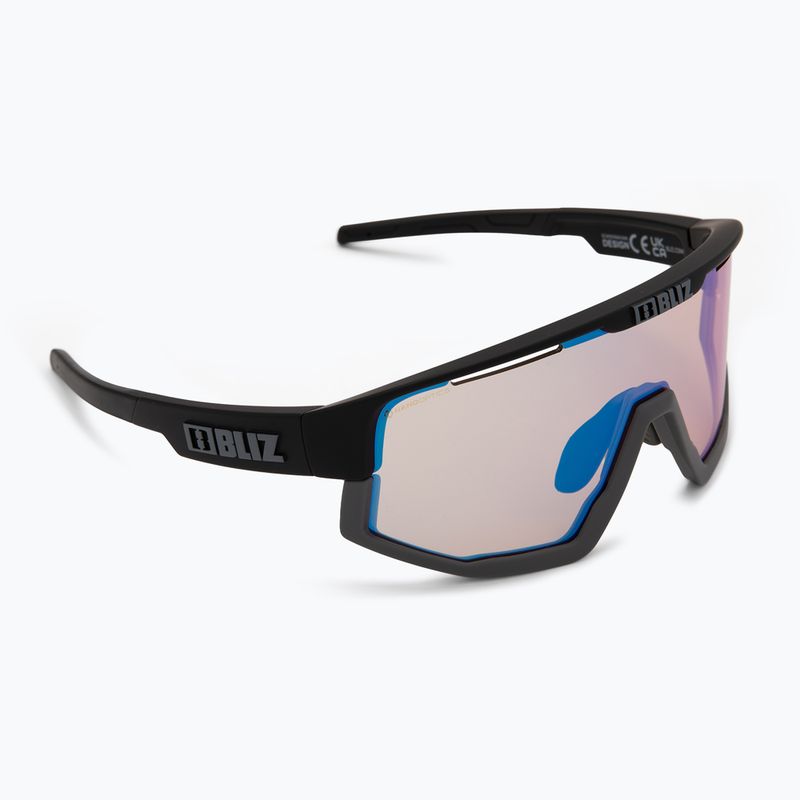 Bliz Fusion Small Nano Optics Nordic Light matt black/coral/orange blue sunglasses 2