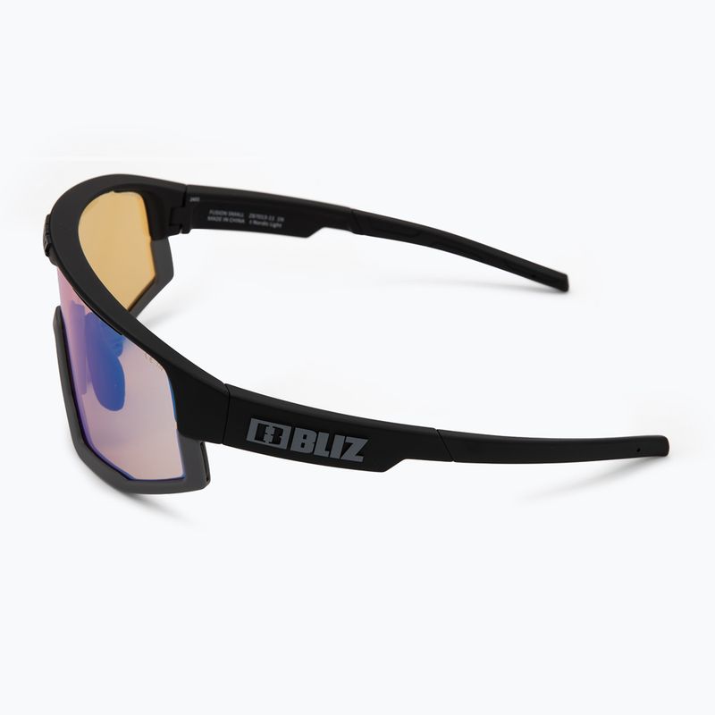 Bliz Fusion Small Nano Optics Nordic Light matt black/coral/orange blue sunglasses 5