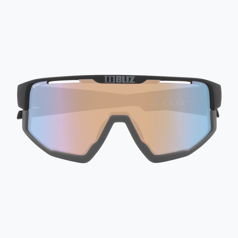 Bliz Fusion Small Nano Optics Nordic Light matt black/coral/orange blue sunglasses 3