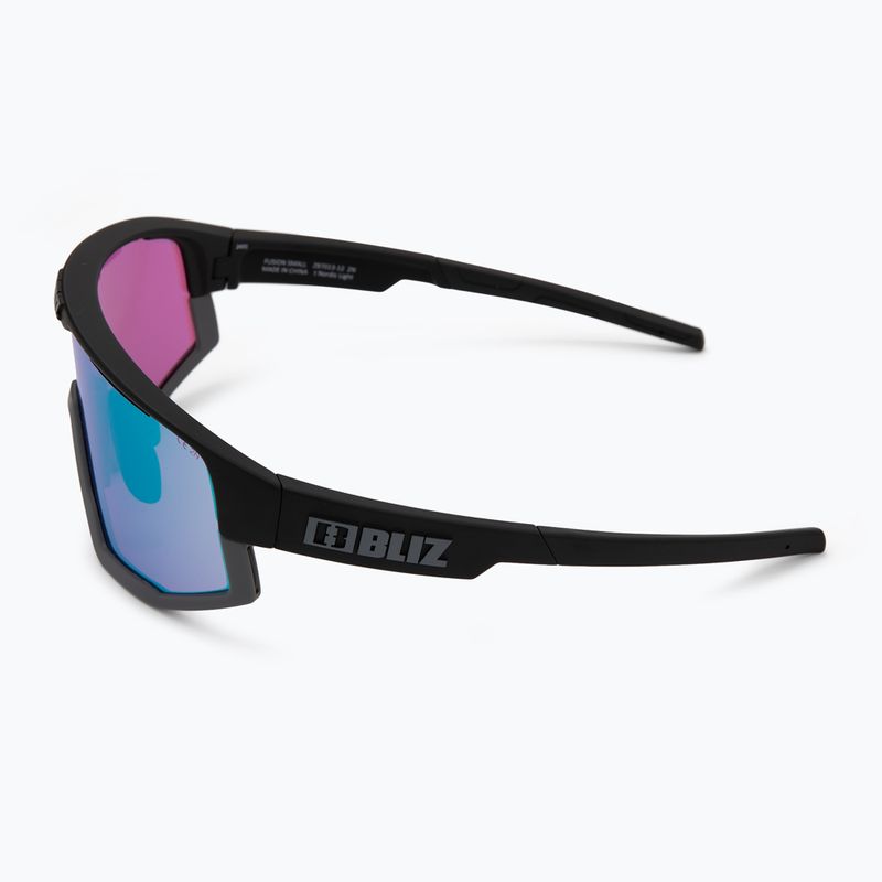 Bliz Fusion Small Nano Optics Nordic Light matt black/begonia/violet blue sunglasses 5