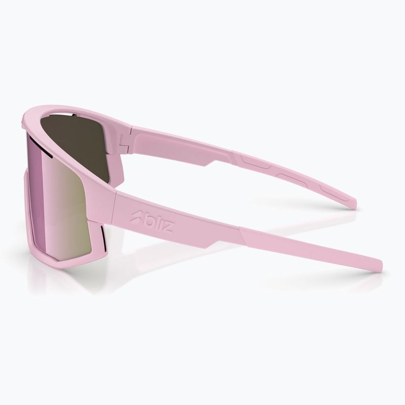 Bliz Vision matte powder pink/brown rosé multi sunglasses 4