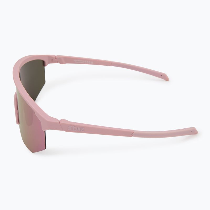 Bliz Hero matte powder pink/brown rosé multi sunglasses 4