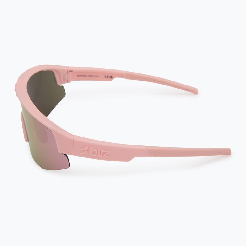 Bliz Hero Small matte powder pink/brown rosé multi sunglasses 4