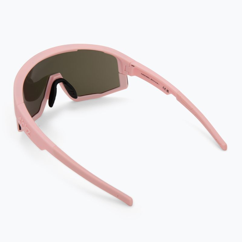 Bliz Fusion Small matte powder pink/brown rosé multi sunglasses 3