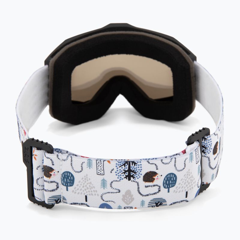 Children's ski goggles Bliz Liner Jr matte black/brown/silver mirror 3