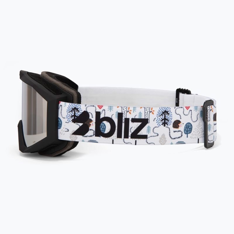 Children's ski goggles Bliz Liner Jr matte black/brown/silver mirror 4