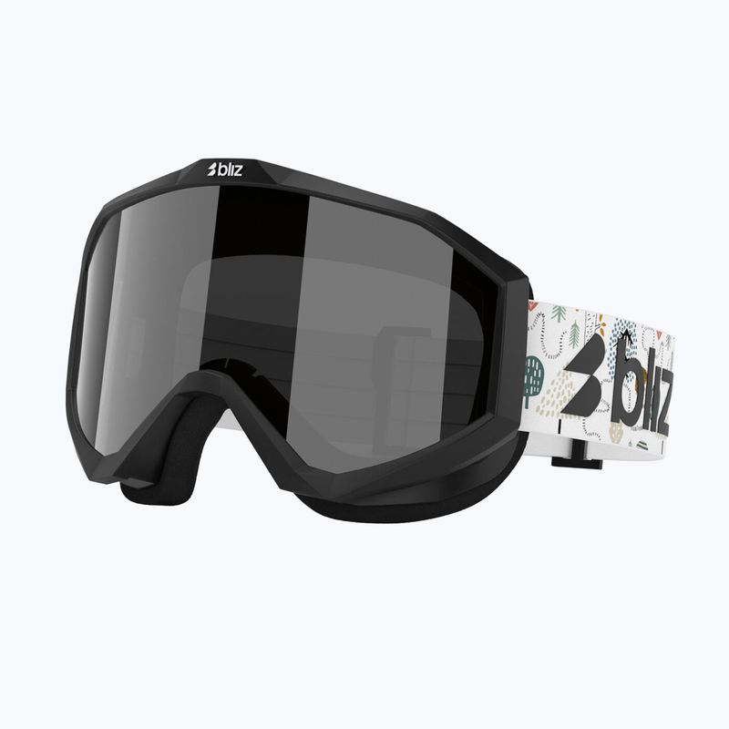 Children's ski goggles Bliz Liner Jr matte black/brown/silver mirror 5