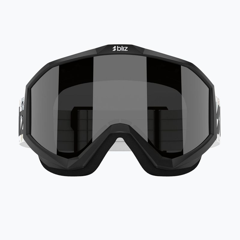 Children's ski goggles Bliz Liner Jr matte black/brown/silver mirror 6
