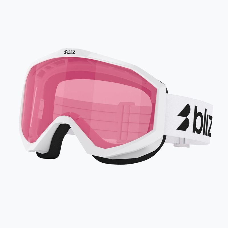 Children's ski goggles Bliz Liner Jr matte white/pink 5