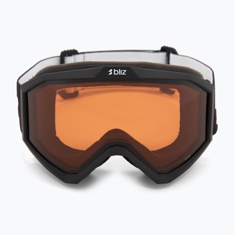 Children's ski goggles Bliz Liner Jr matte black/orange 2