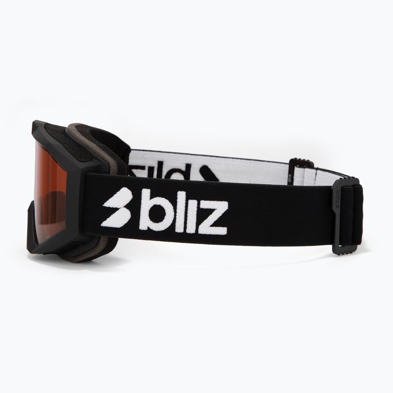 Children's ski goggles Bliz Liner Jr matte black/orange 4