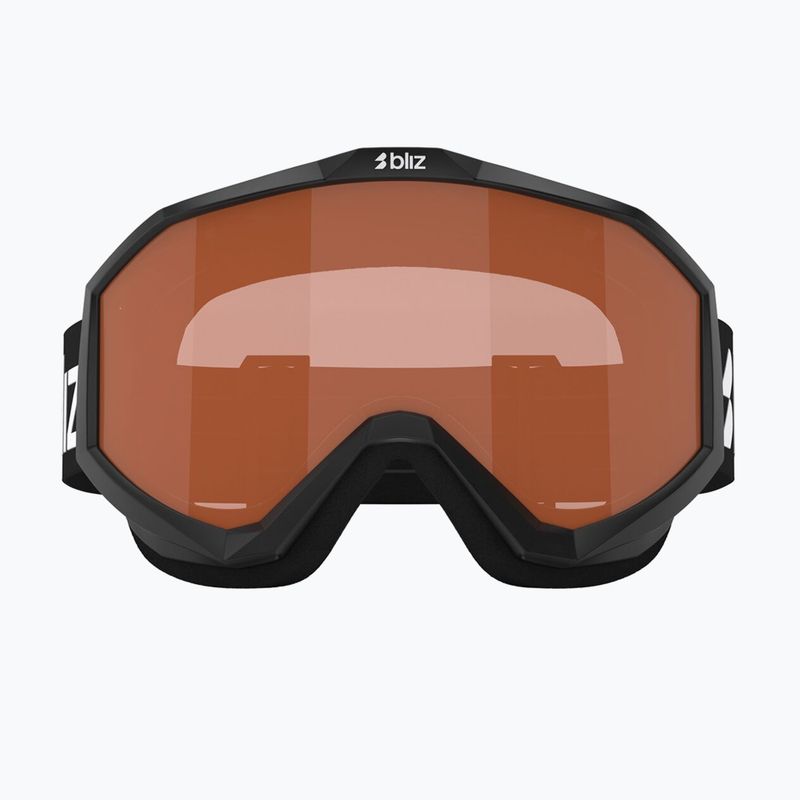 Children's ski goggles Bliz Liner Jr matte black/orange 6