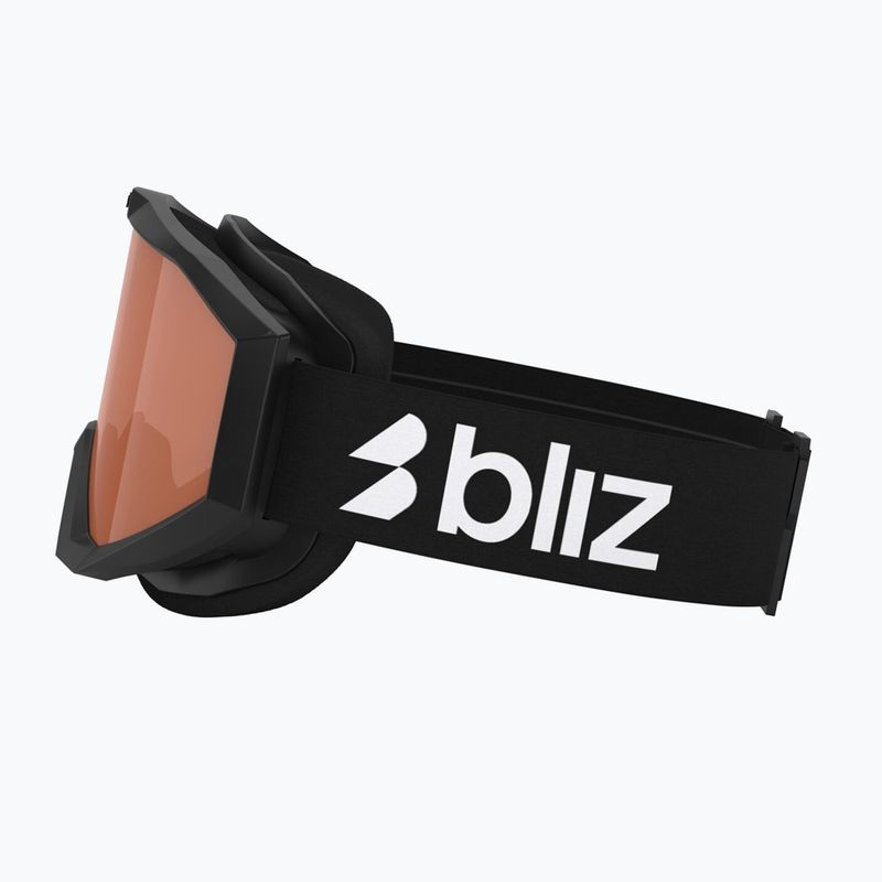 Children's ski goggles Bliz Liner Jr matte black/orange 8