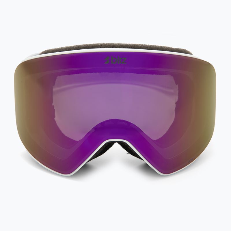 Ski goggles Bliz Flow matte white/smoke/pink 2